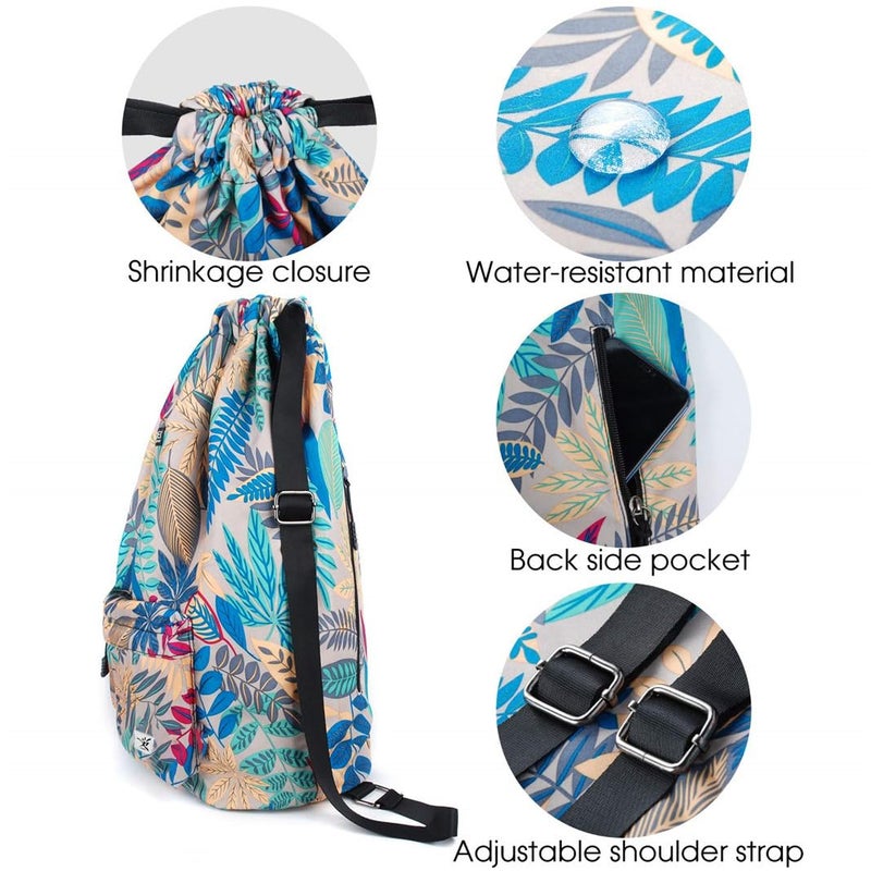 Risefit Waterproof Drawstring Bag, Gym Bag Sackpack Sports Backpack for Men Women - Image 3